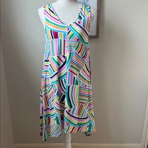 Fresh Produce Colorful Dress Cotton Modal Spandex Size XS